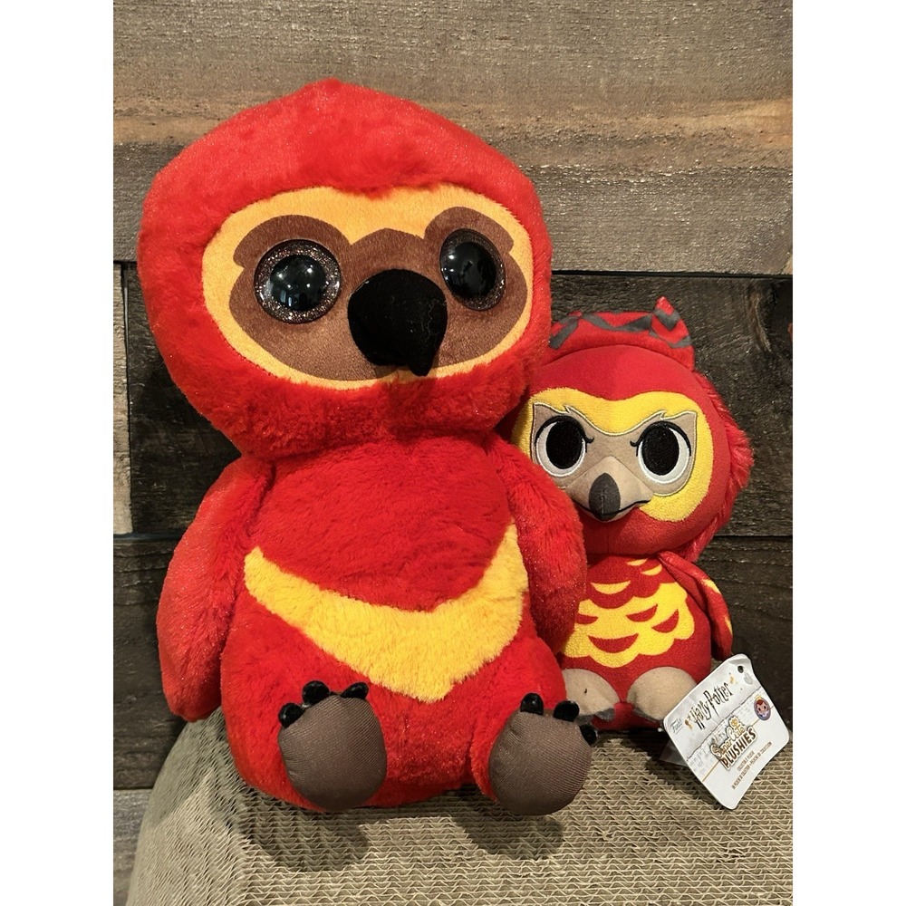 Wizarding World Of Harry Potter Fawkes The Phoenix Plush Lot Of 2